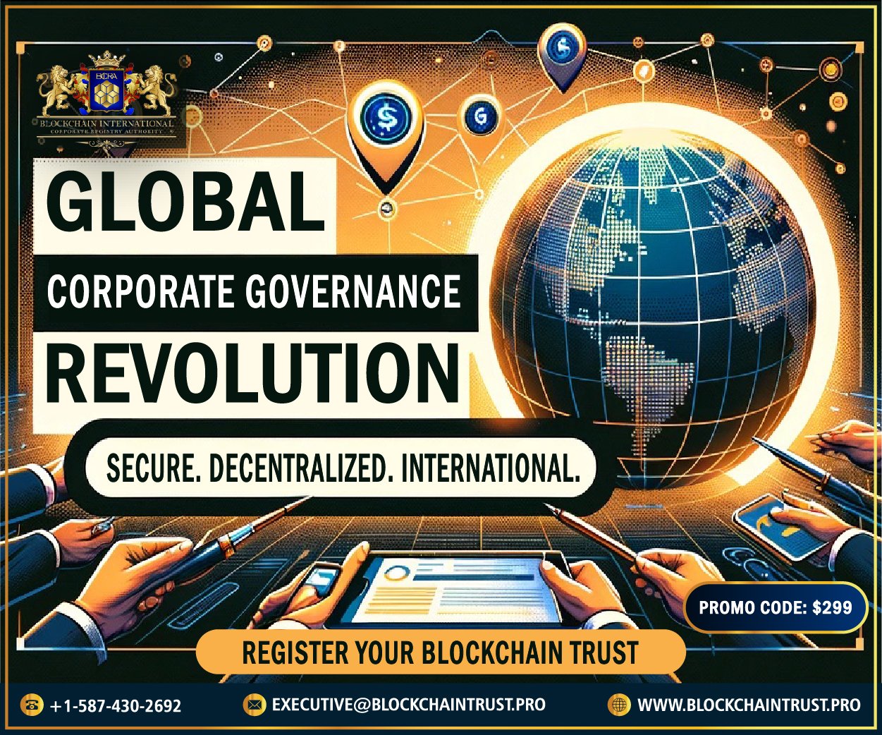 Blockchain Trust powered by Blockchain International Corporate Registry Authority